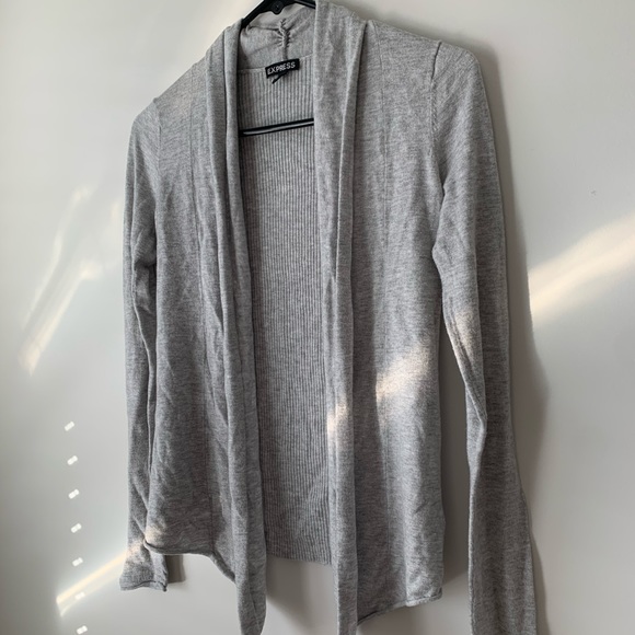 EXPRESS Open-Front Waterfall Cardigan Sweater - Picture 3 of 4